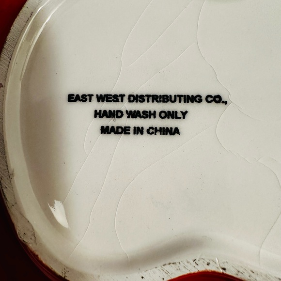 East West Distributing Co Apple Shaped Ceramic Dish - serving - Fruit - Picture 5 of 5